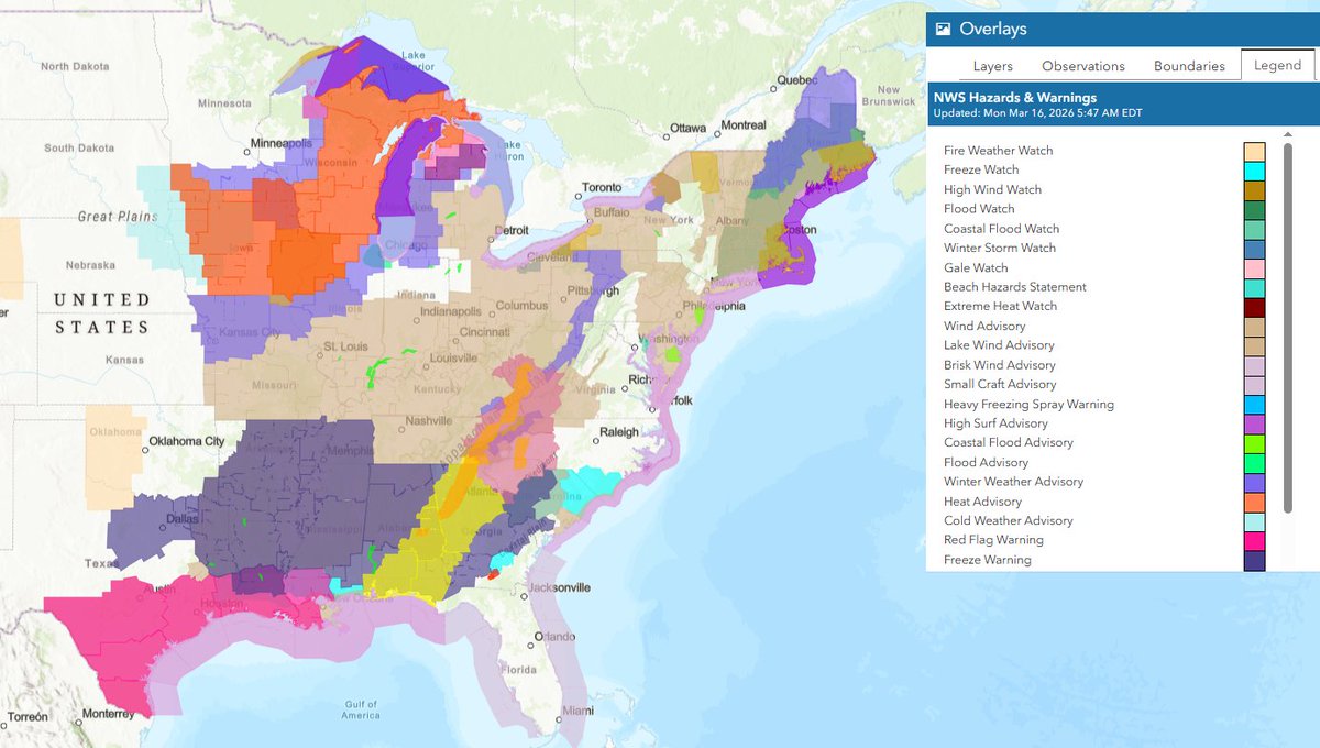JimCantore's tweet image. Busy period as our amplified pattern results in COLD shot in the east behind today's severe wx and week long MARCH RECORD HEAT in the southwest.  Heavy Rain is also expected in the Olympics and Cascade Mountain with an atmospheric river event.  AR4 of 5 is forecast to max out