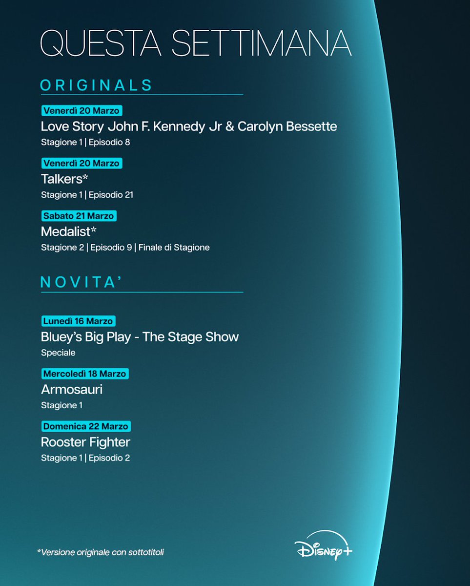 Disney+ IT tweet media