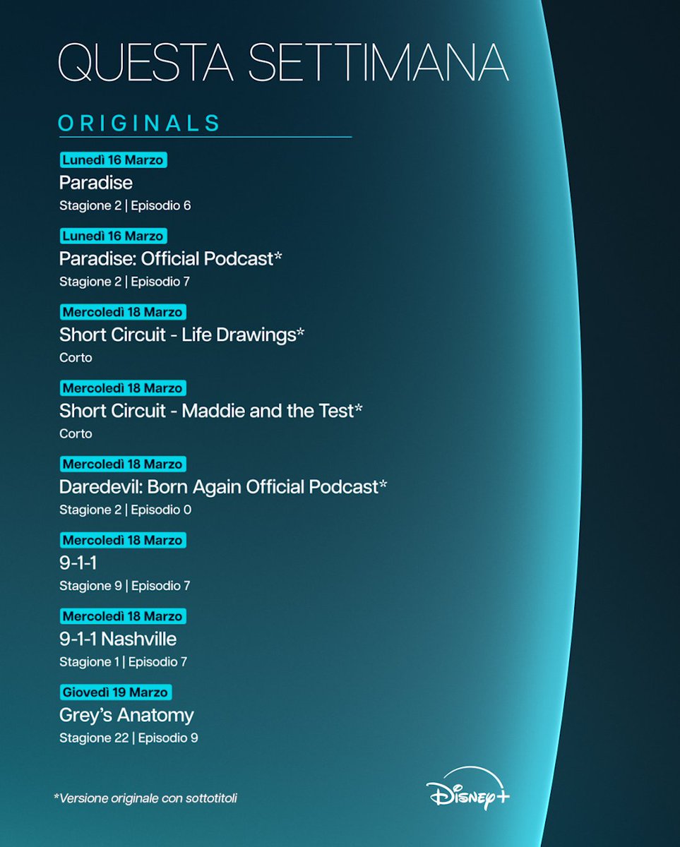 Disney+ IT tweet media