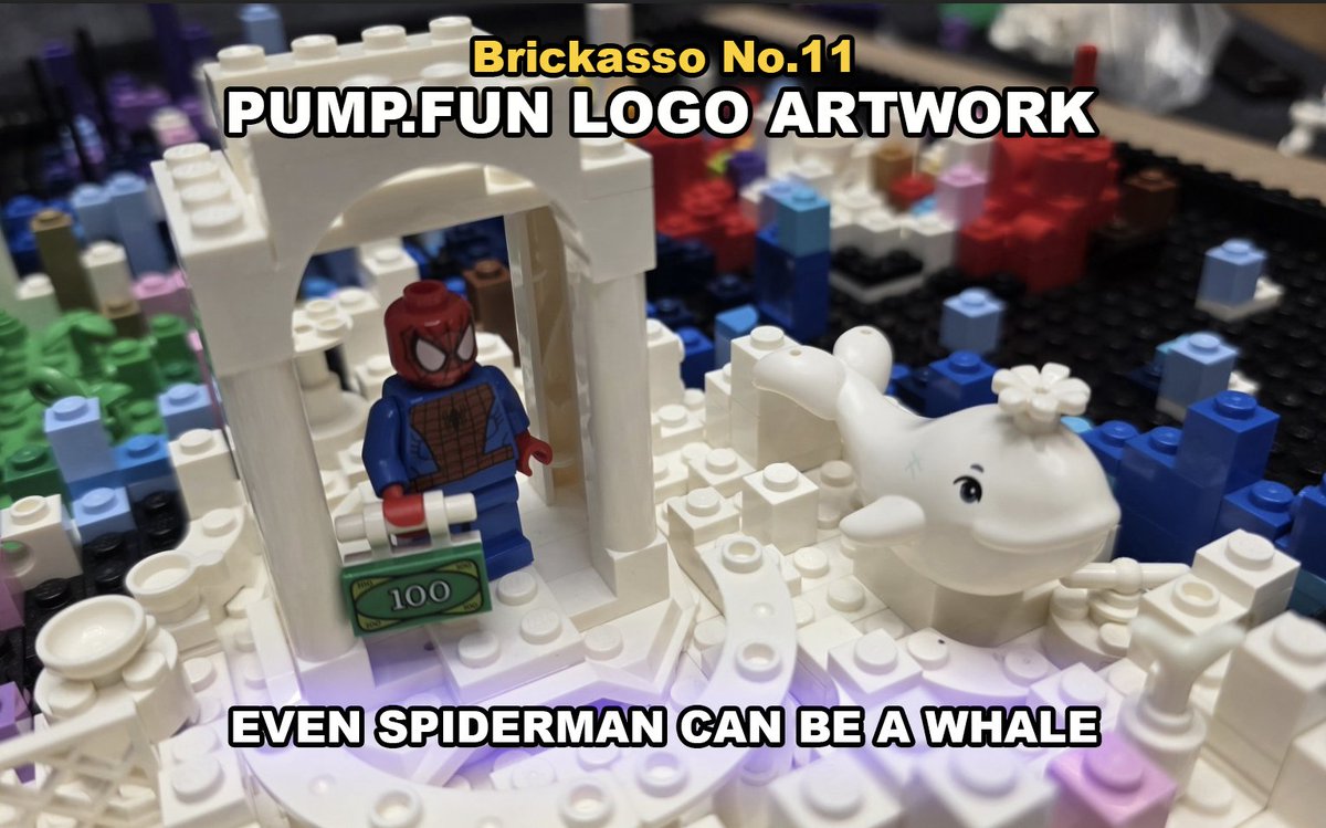 In the pump.fun world
everyone can become a whale.
Even Spiderman 🐋

Brickasso No.11 pump.fun logo artwork.

Still building.
Reveal soon.
$PFB