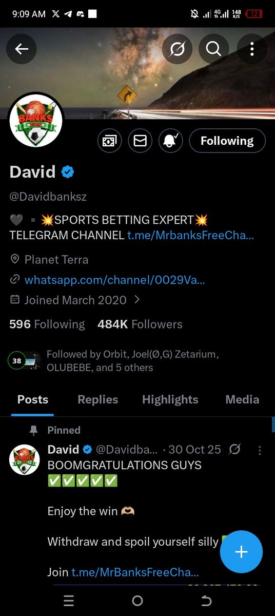 bab993084's tweet photo. @Mrbankstips Following all 

Stake name: Bablosoft20

I affirm I will be credited @Mrbankstips @Davidbanksz https://t.co/ayzs7w4aQ8