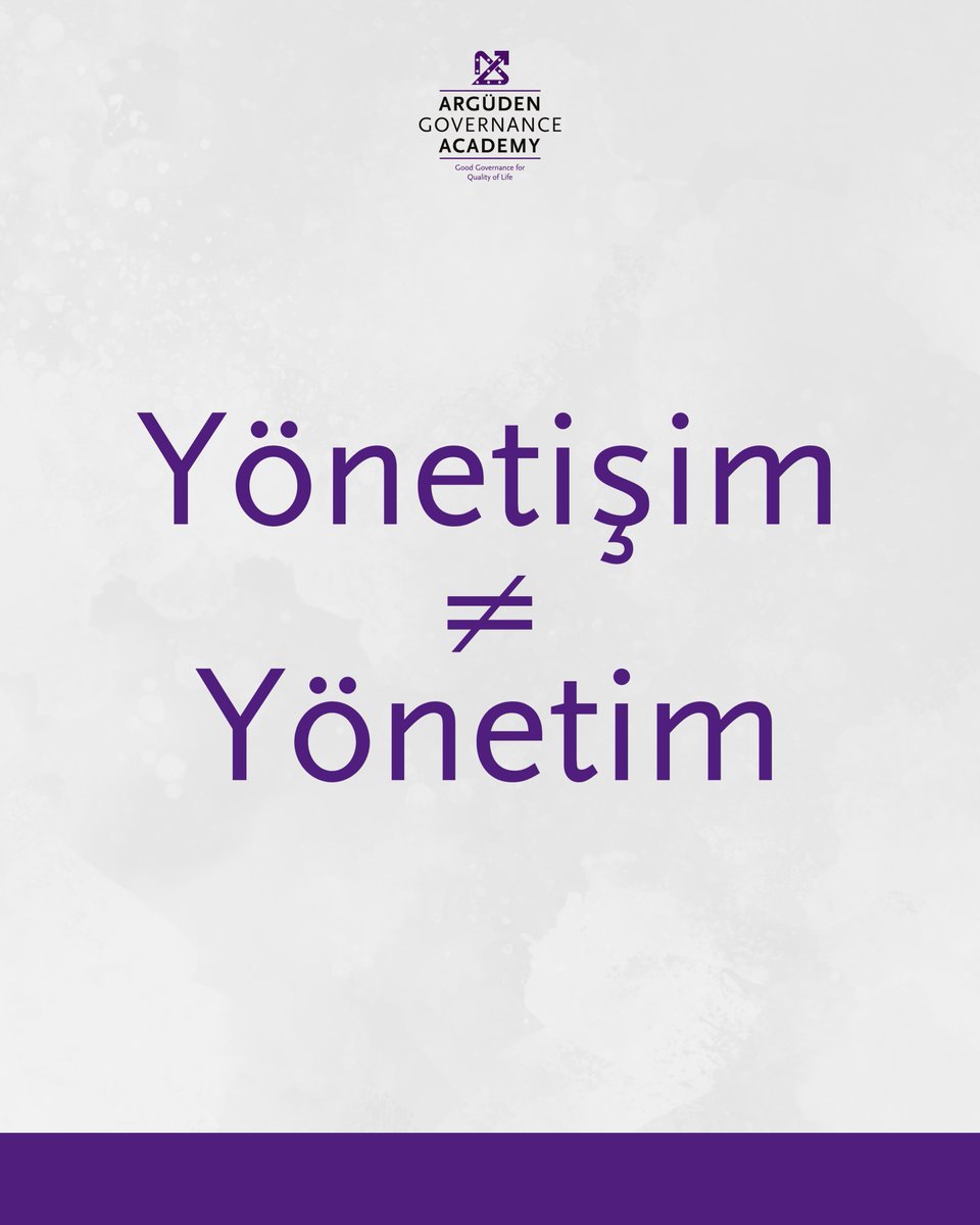 Argüden Governance Academy / Yönetişim Akademisi tweet media