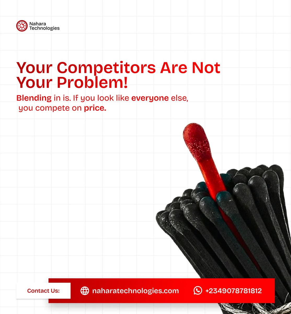 NaharaTech's tweet photo. The market rewards those who look different. Dare to stand apart. 
#mondaybusinessnuget
#branding
#naharatechnologies https://t.co/4JPpYlJHV1