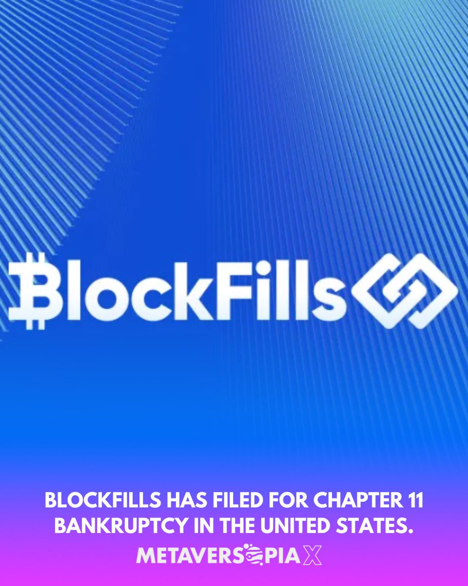 Metaversopia's tweet image. Crypto Lender Falls 📉
#BlockFills #CryptoNews #Bankruptcy