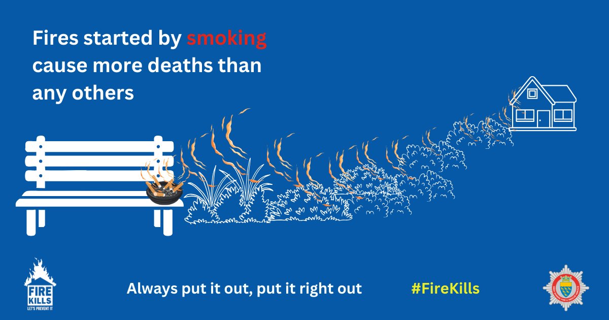 WestSussexFire's tweet photo. A cigarette butt smouldering in your garden can ignite dry grass and foliage, including fake grass and foliage, in seconds. So make sure you #PutItOutRightOut, because a small spark can cause a big fire. 

#FireKills https://t.co/awRVEO9Mds