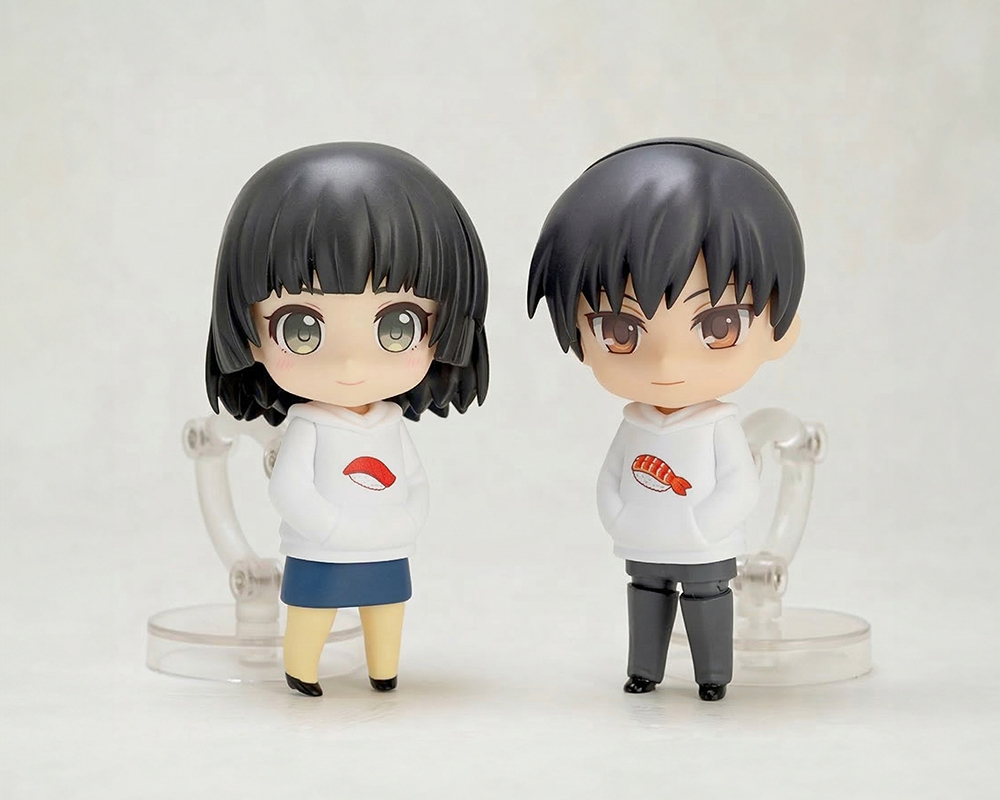 🍣#ねんどろパーカー「寿司」販売中！

まぐろ、えび、サーモン、いくら、たまご、かっぱ巻の全６種をラインナップ。
ねんどろいどに着せ替えて楽しもう！

ご注文はこちら👇
nendoroidfacemaker.com/products/detai…

#ねんかお