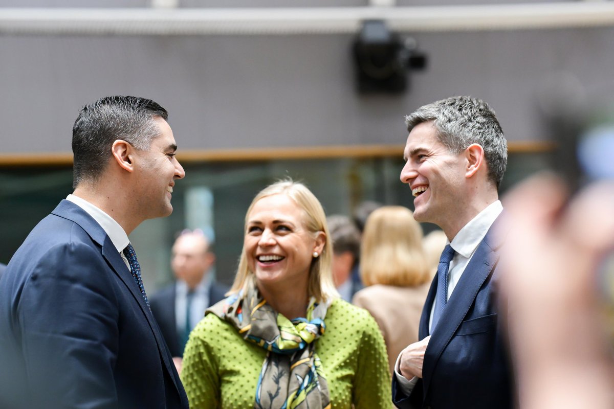 DeputyPMIanBorg's tweet photo. Unity and solidarity are indispensable for Europe’s security and prosperity. 

In Brussels for the EU Foreign Affairs Council #FAC. European security, EU engagement in the Mediterranean, strengthening our support to Ukraine, and the escalation in the Middle East and the Gulf, including the Strait of Hormuz, are high on the agenda.