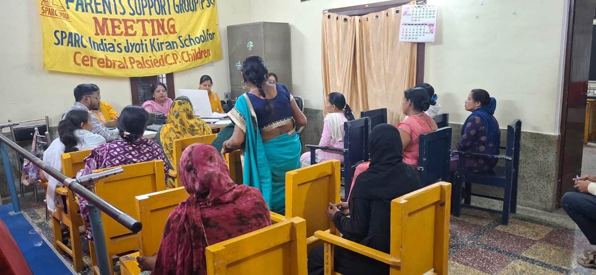 SPARCINDIA's tweet image. On 14th March 2026, SPARC-India’s Jyoti Kiran School, in collaboration with SBI Foundation, conducted a Parent Support Group (PSG) meeting with 17 parents and staff members. #childrenwithdisability #jyotikiranschool #parentsupportgroup