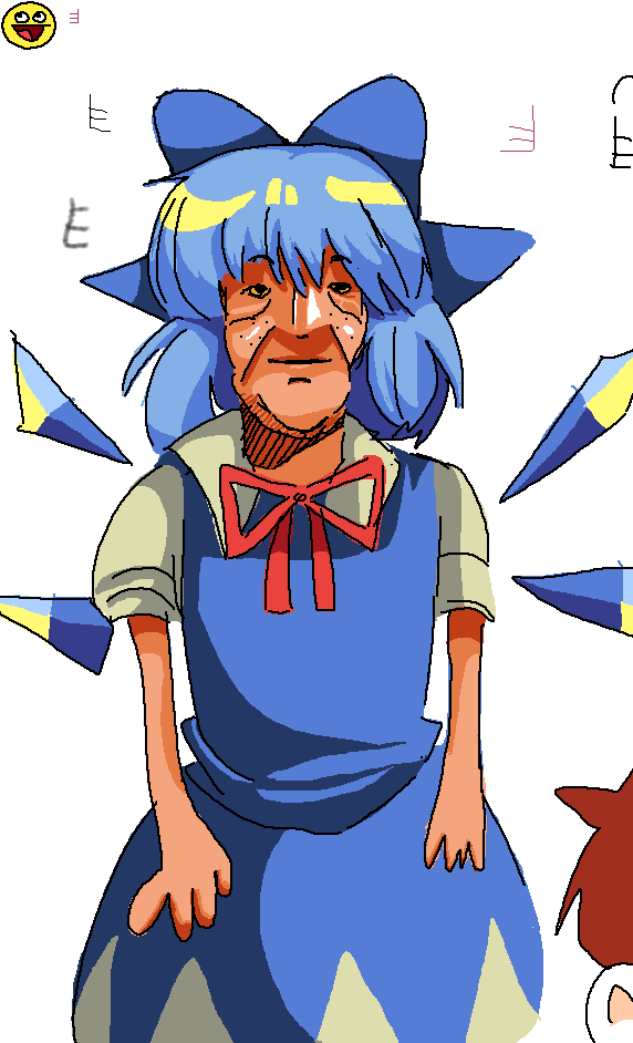 AJHPlata1's tweet photo. Tenía que ser el #cirno del 9 
#touhou #touhouproject https://t.co/ib16vgXzBs