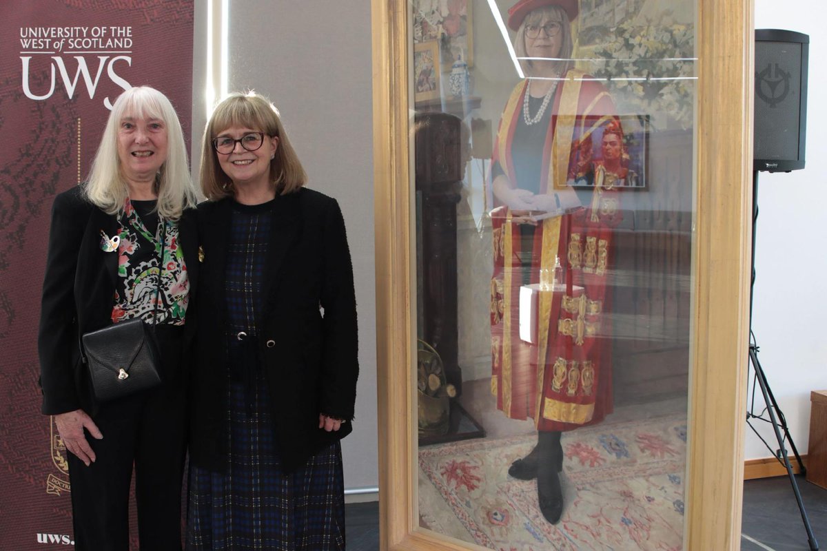 UniWestScotland's tweet image. Last Friday, we gathered in the Upper Atrium to unveil a portrait of former UWS Chancellor, Lady Elish Angiolini. Principal Professor James Miller spoke about her incredible public service and legacy from 2013 to 2021. #UWS #HigherEd