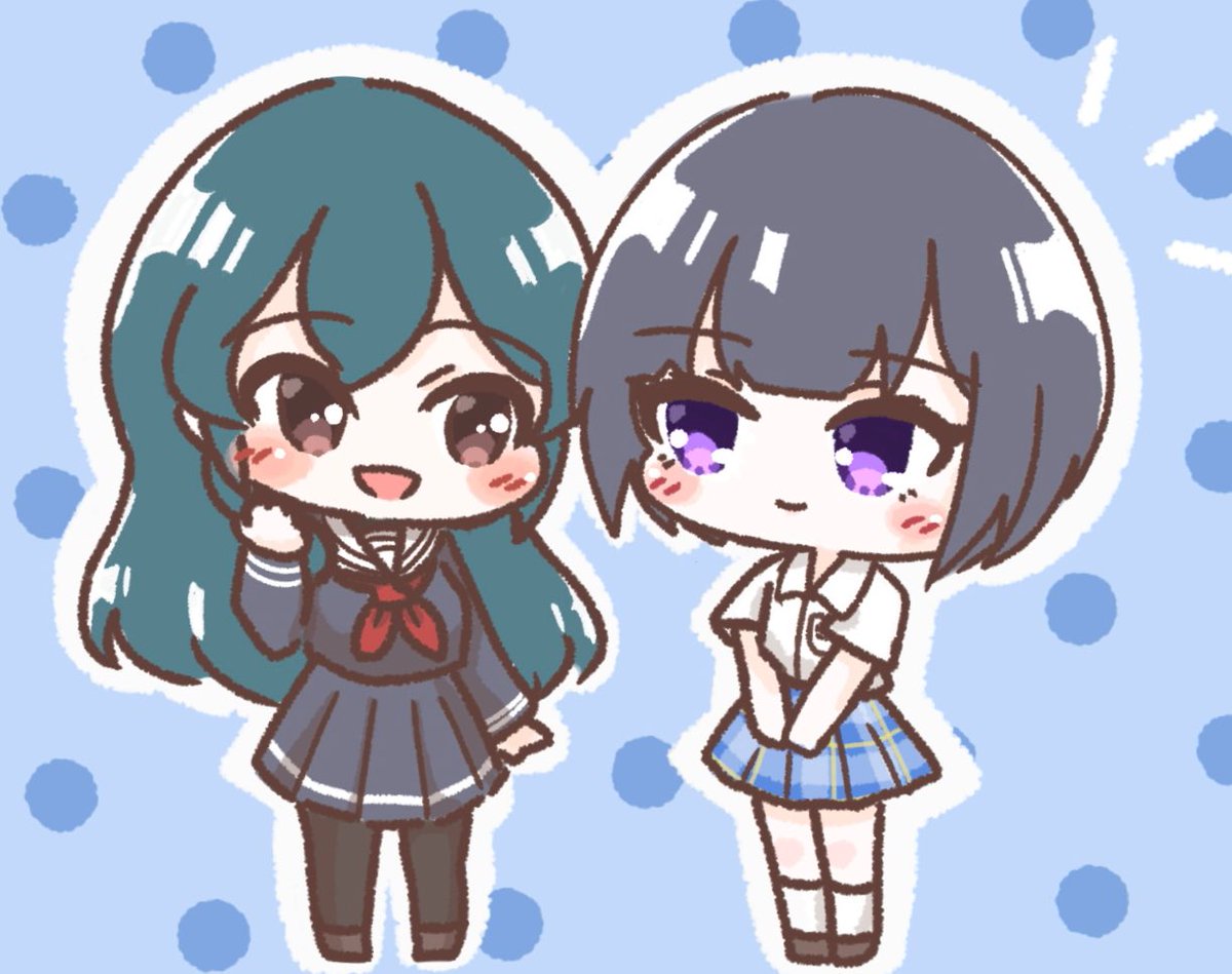 制服交換らくがき
大石泉ちゃん&amp;白雪千夜ちゃん💎❄️