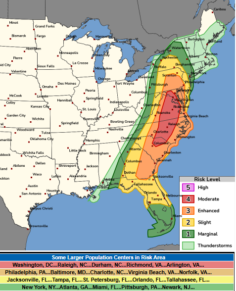 Ongoing line of SEVERE storms will roll on through the east today with ...