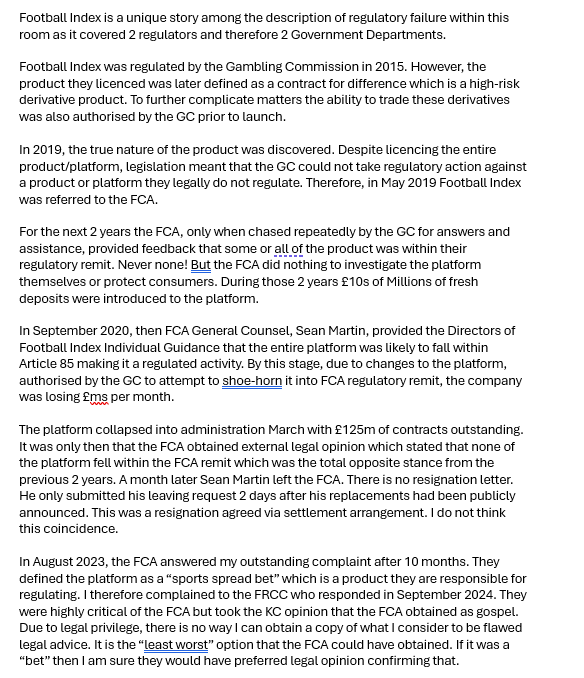 Zidave1's tweet photo. Page of 1 of my short presentation at the @TransparencyTF &amp; @appgonifandffs regarding #footballindex at Westminster this afternoon! https://t.co/1NrHi0lh0g