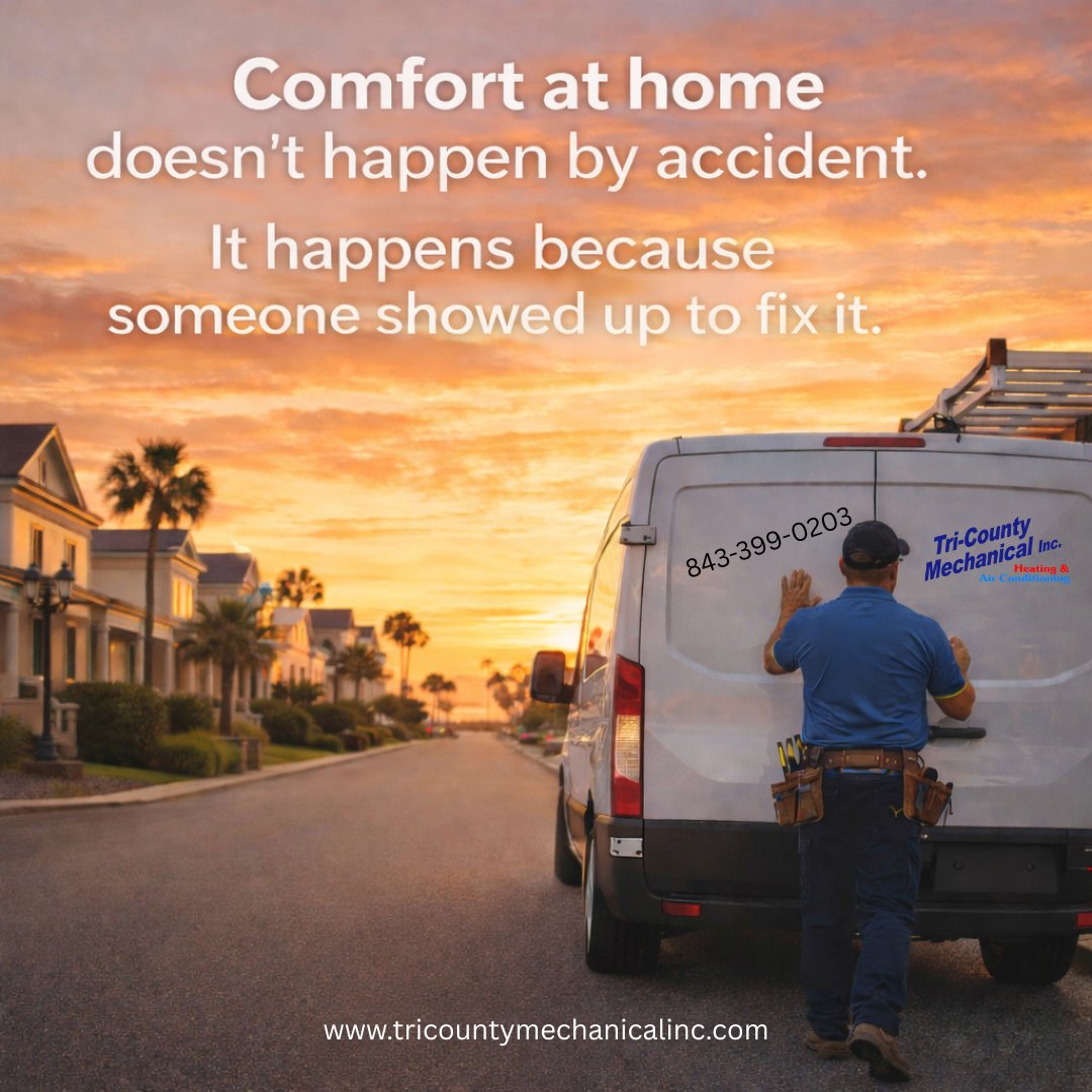 HVAC_TCM's tweet image. It happens because someone shows up to fix it.

We’re proud to help homeowners stay comfortable season after season.

#HVACService #HomeComfort #LocalBusiness #TriCountyMechanical #myrtlebeach #southcarolina #hvacexperts