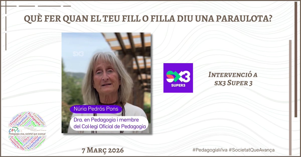 Col•legi Oficial de Pedagogia de Catalunya tweet media