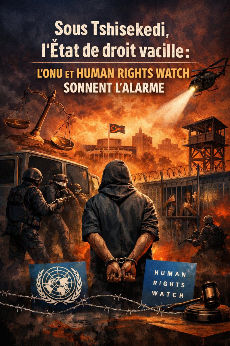 Sous Tshisekedi, l’État de droit vacille : l’ONU et Human Rights Watch sonnent l’alarme!

Lire: 
open.substack.com/pub/congoconfi…