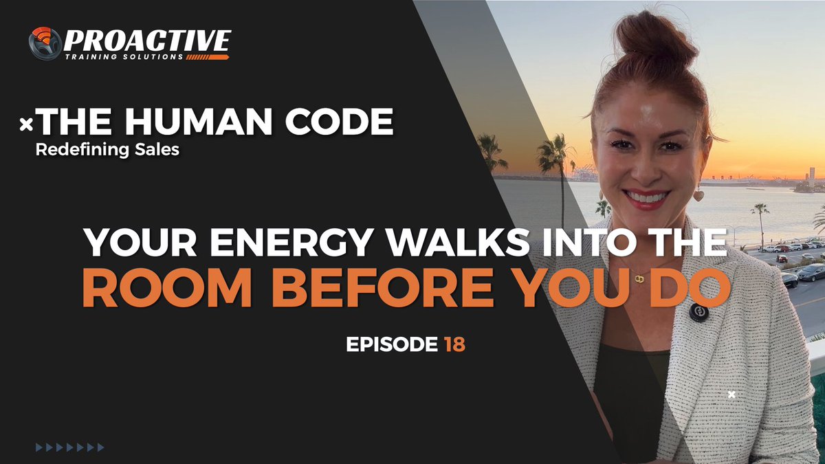 Before customers hear your words… they feel your energy.
New Human Code episode: Your Energy Walks Into The Room Before You Do hubs.ly/Q046S1gm0