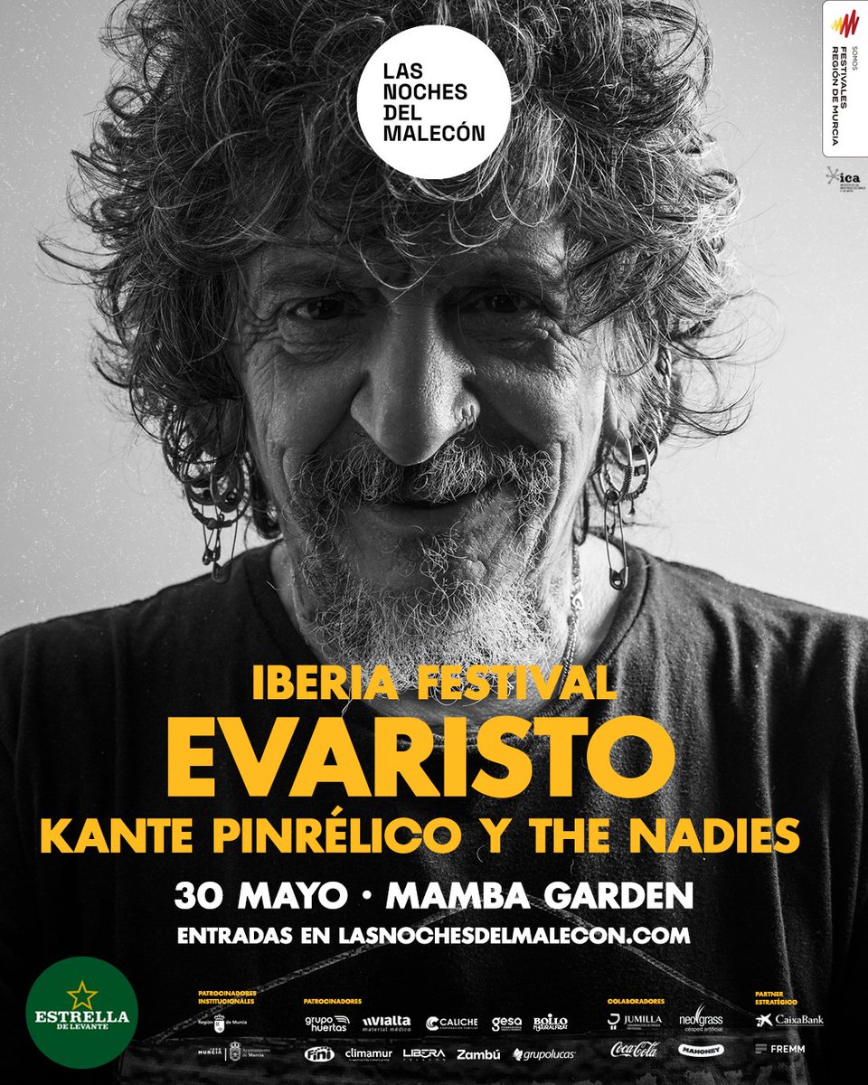 nochesmalecon's tweet photo. IBERIA FESTIVAL presenta:

🌟 El Drogas, The Lizards y Pedriñanes 77.
🌟 Evaristo, Kante Pinrélico y The Nadies.

🎟️ Entradas en https://t.co/tqiLcIGQ2H https://t.co/VOetV9C3Jo