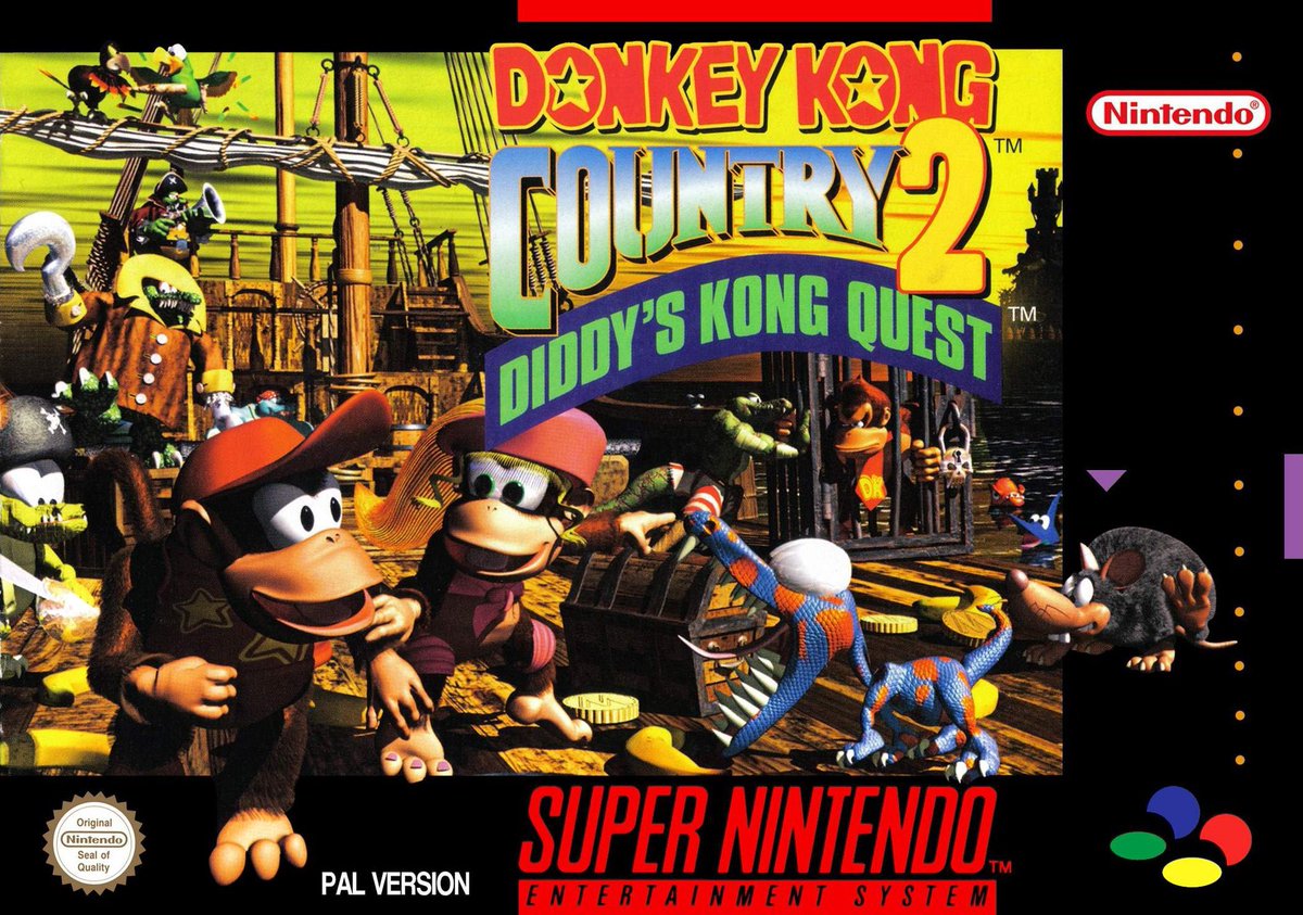 16bitnostalgia's tweet photo. How old were you when you realised it says Diddy's Kong Quest - not Diddy Kong’s Quest? https://t.co/inStjqgLJh