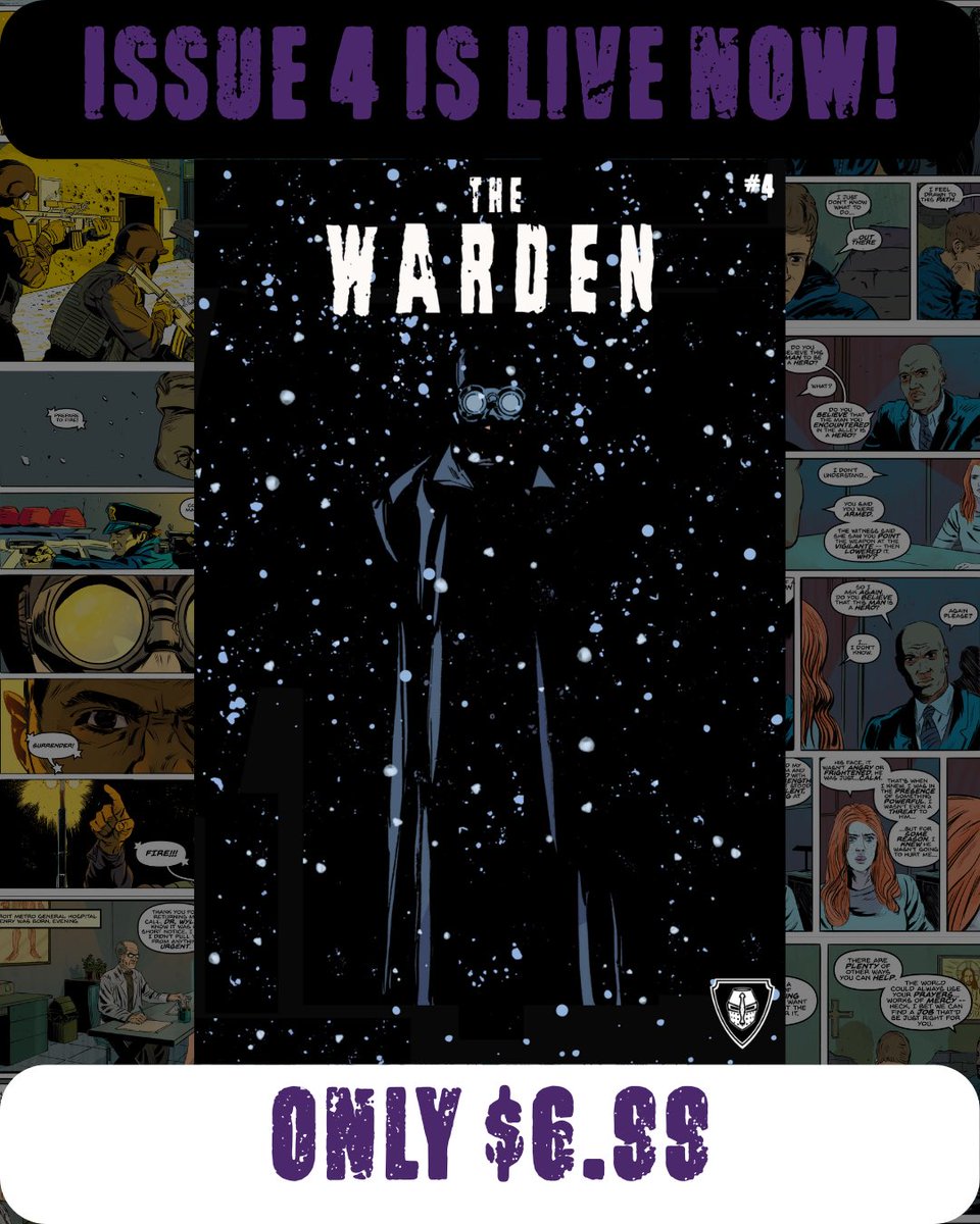 ComicsIronclad's tweet photo. The Warden Issue 4 is only $6.99 only on https://t.co/KAkMfzuH05

 #thewarden #indiecomics #indiecomicsart #ironclad #comicbooks https://t.co/smRGZSVGCR