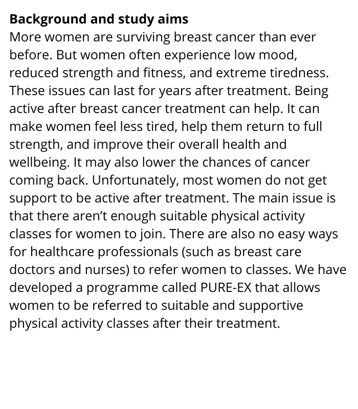 ISRCTN's tweet photo. Supporting women to be active after breast cancer

Read about the new study by @SamOrange01 @Morv_Brown @corferesearch @BreastCancerNow

https://t.co/dGMnN9Tktf https://t.co/D6vHPbjH4I