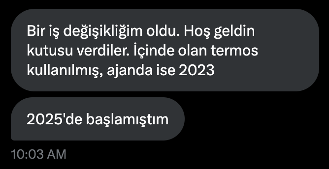 Vermeye utanırım şunu. Hiçbir şey vermemek daha iyi bir seçenek olurmuş...