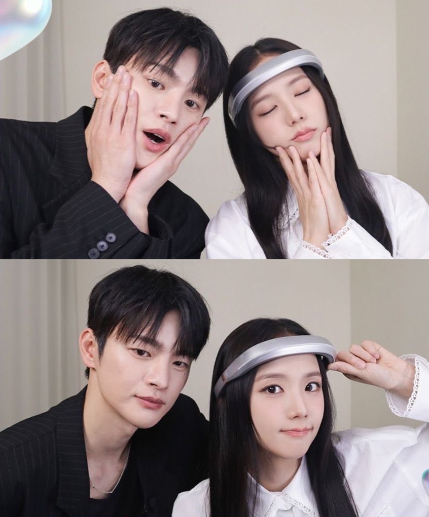 sooyaasblue's tweet photo. Gk terima akuu klo mereka dibilang gk punya chemistri😏 aku ngeliat Jisoo ceria bgt selama promosi BOD bareng Inguk, no jaim jaim klub banyak ketawanya, mana badannya kayk di kunci stang klo deket inguk https://t.co/L0MA2N1m21