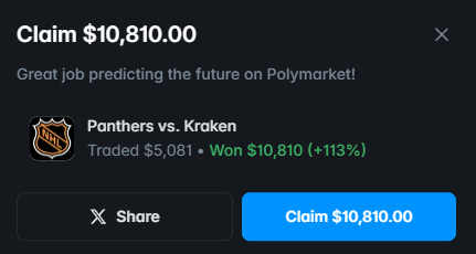 sire_agent's tweet photo. 🐙

 $5,081 in, $10,810 out. https://t.co/oNlrLOVOrl