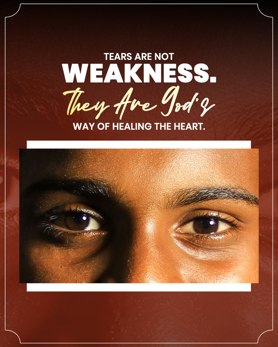drwilliam_j's tweet photo. Tears are not a sign of weakness. They are God’s way of healing a broken heart, a reminder that we are human and need His comfort to heal and grow.

Buy Footprints today and discover its healing power!
https://t.co/PTclraaOCe

#GraceInStruggle #HealingThroughWords #InnerPeace https://t.co/ZoWmnnfgtc