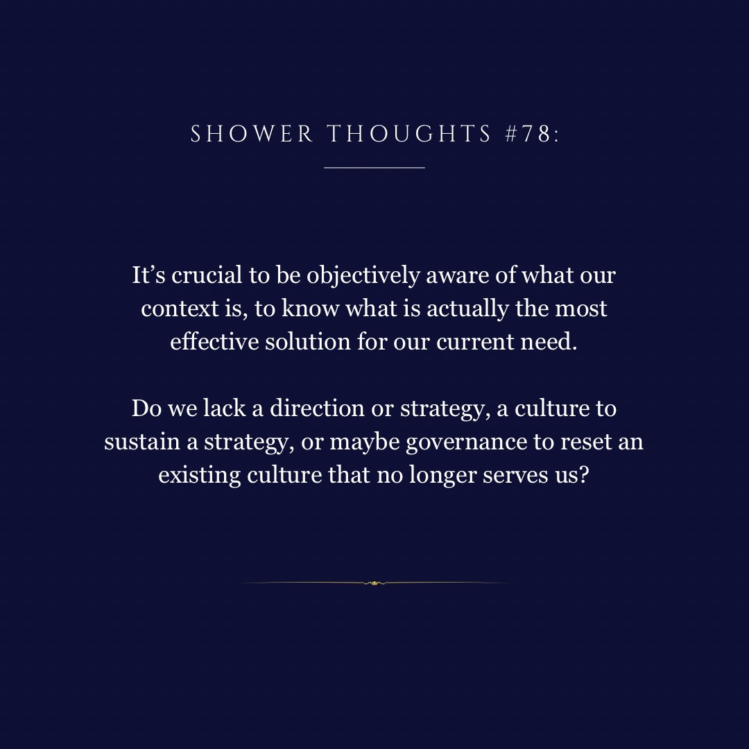 _malcolmlim's tweet photo. Governance > Culture > Strategy

Which one is more important?

Or maybe the better question is, what is our current context, and which one is more critical for us? https://t.co/oVGIP2f8ri