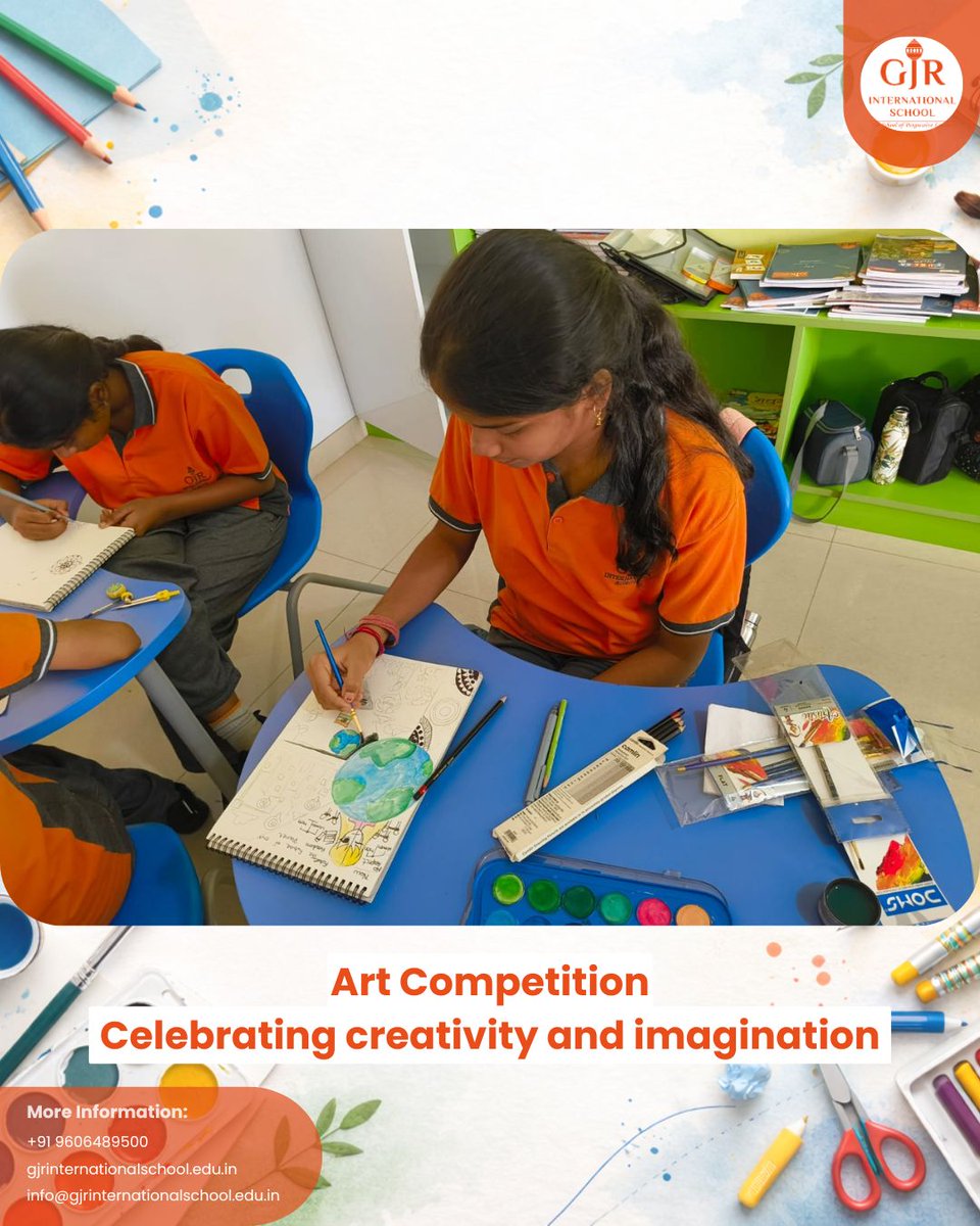 GJRISchool's tweet image. Creativity in every stroke! 🎨
Our students showcased incredible imagination and artistic expression through vibrant artworks across different mediums. 
#artcompetition #gjrinternational #schoolactivities #creativeexpression #banglore