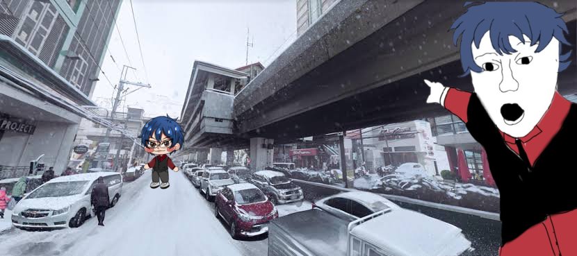 Literally me when Filipino mfs sees snow for the first time: