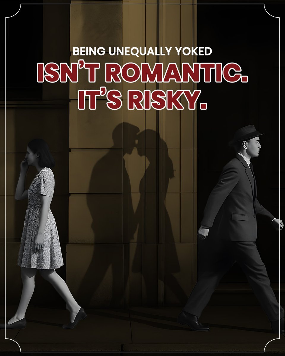 drwilliam_j's tweet photo. Being unequally yoked isn’t romantic; it’s risky. Choose a partner who shares your faith, values, and vision for the future.

Buy and heal now! https://t.co/iMo2g42wwa

#NewBeginnings #HopeInLove #ForgivenessHeals #LoveBeyondMistakes #BeyondSex#ChristianDating #FaithBasedLove https://t.co/DNnj2Xd4M0