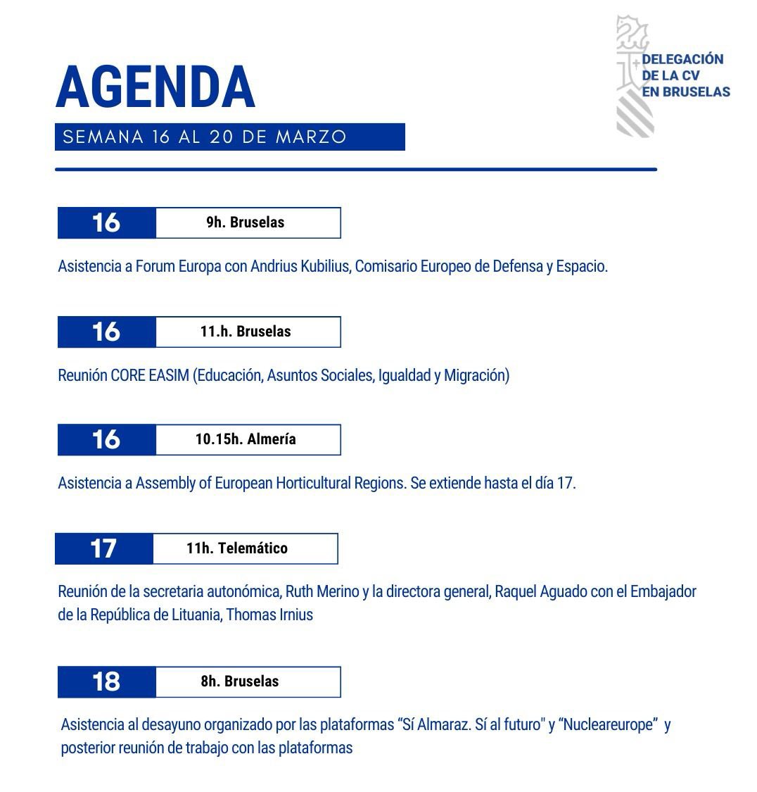 Delegación de la Comunitat Valenciana en Bruselas tweet media