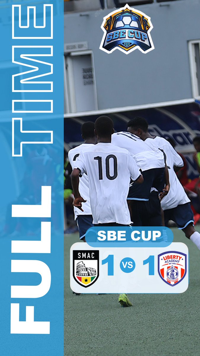 Full Time in the SBE Cup.
SMAC SC 1–1 Liberty Academy ⚽
Onto the next one.