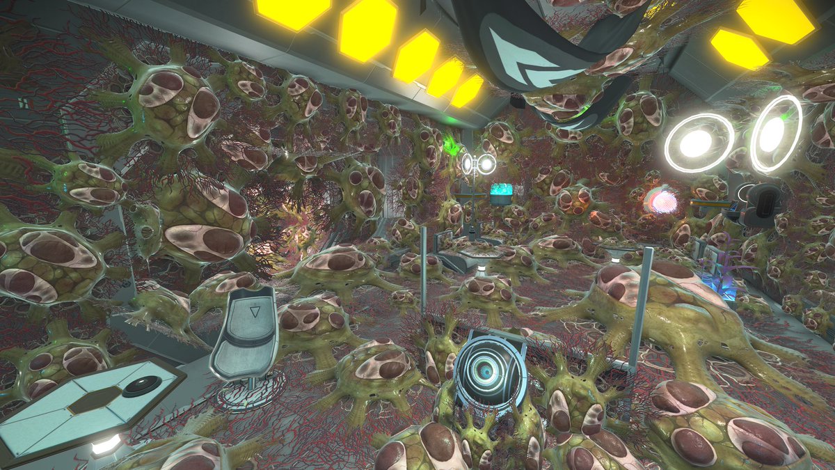 InfestationNMS's tweet photo. Anley Station - a Transmission Tower on the planet Uthmi Beta has been overrun by the Infestation.

By the time the various lifeforms of the galaxies had discovered the Infestation and tried to communicate warnings to others, it was already too late. They were claimed by the Infestation and became one with it.