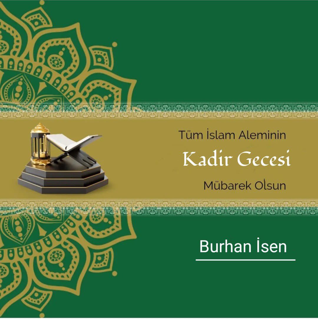 IsenBurhan's tweet photo. Kadir Geceniz Mübarek Olsun.
Selam, Sevgi, Dua İle.. https://t.co/BE1AS7UyvV
