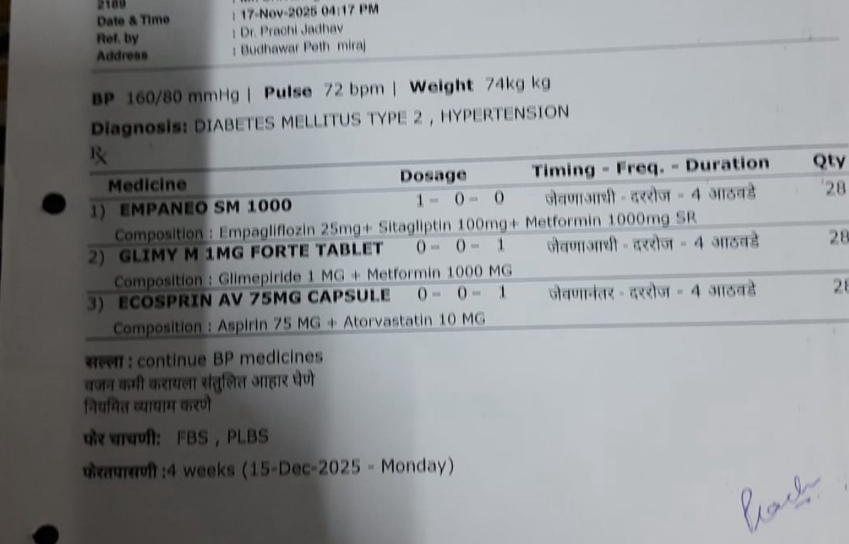 Insulin Rx Sample For those who asked about medications, here are the prescriptions ...