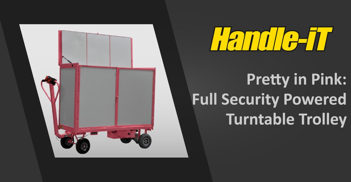 HandleiTltd's tweet photo. A "Pretty in Pink" industrial trolley that's also a full security powerhouse?
See how this powered turntable solution is revolutionizing logistics.
https://t.co/Cyn8eeissr https://t.co/ev6PdLaeUO