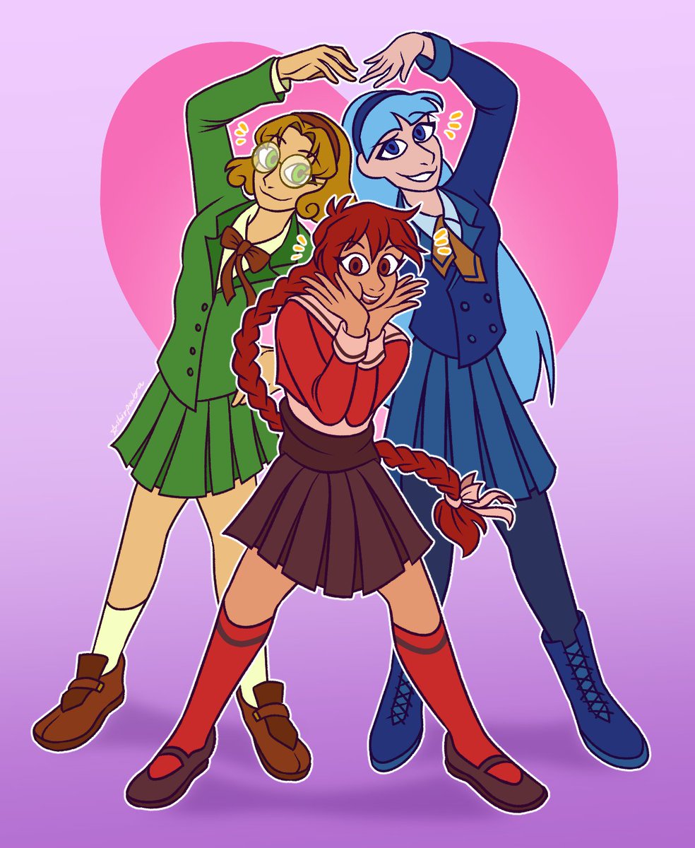 shirpowbra's tweet photo. @ImaMeetmyMaker introduced me to this cool magical girl/mecha anime and the songs have been stuck in my head ever since haha

#magicknightrayearth #fanart #retroanime https://t.co/GRXeM1LCCU
