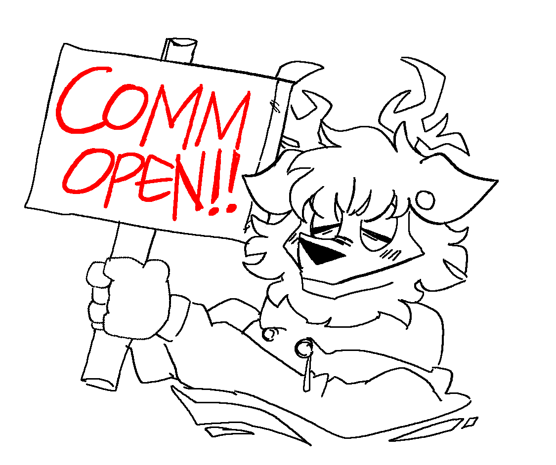 My commissions are open! DM me if ya interested for more info bout me work

My TOS⤵️
naffer.carrd.co/#tos
#CommissionsArt