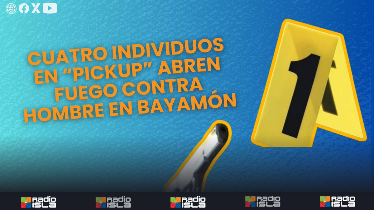 radioislatv's tweet image. 🚨 Cuatro individuos en “pickup” abren fuego contra hombre en Bayamón

radioisla.tv/cuatro-individ…

#agresióngrave #Bayamón #CIC #gasolineraMobile #heridadebala #pickup #Seguridad