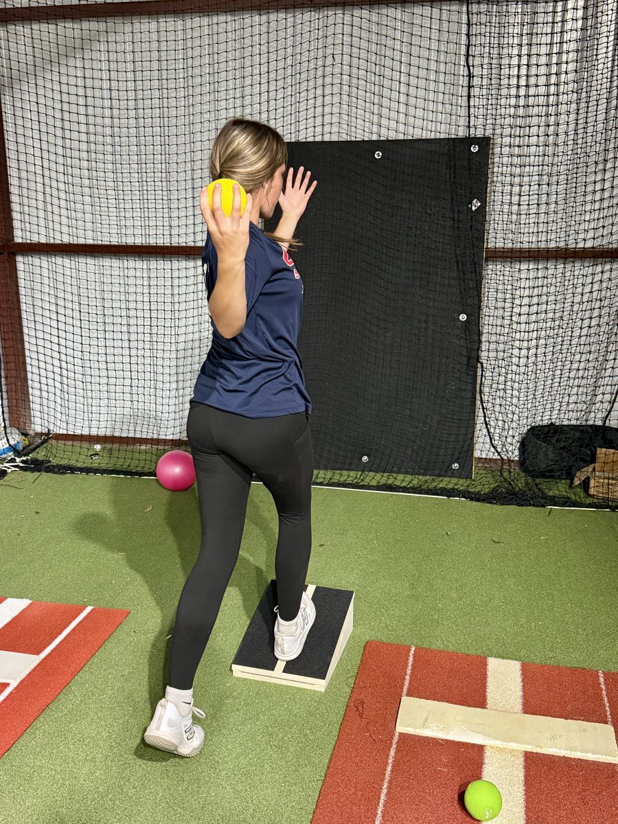 AubreeKitterman's tweet photo. 💪🏼 Putting in the prep now for a big summer ahead. It has been awhile since my last post. Major work happening this fall/spring.

One of the biggest changes has been transitioning to internal rotation mechanics in the circle. Trusting the process, building power, and refining spin. College camps aren’t just about being recruited , they’re opportunities to learn from the best in the game and make real adjustments.

Trust the process. Stack the reps.
The work behind the scenes will show. 🥎🔥  Next goal - Hit 70mph 

@IGNational2029 @jazzvesely @PrepSoftball @SBRRetweets @LineDsoftball @ExtraInningSB @D1Softball @thealliancefp @USASoftballREC @lsu_dailynews @TopPreps