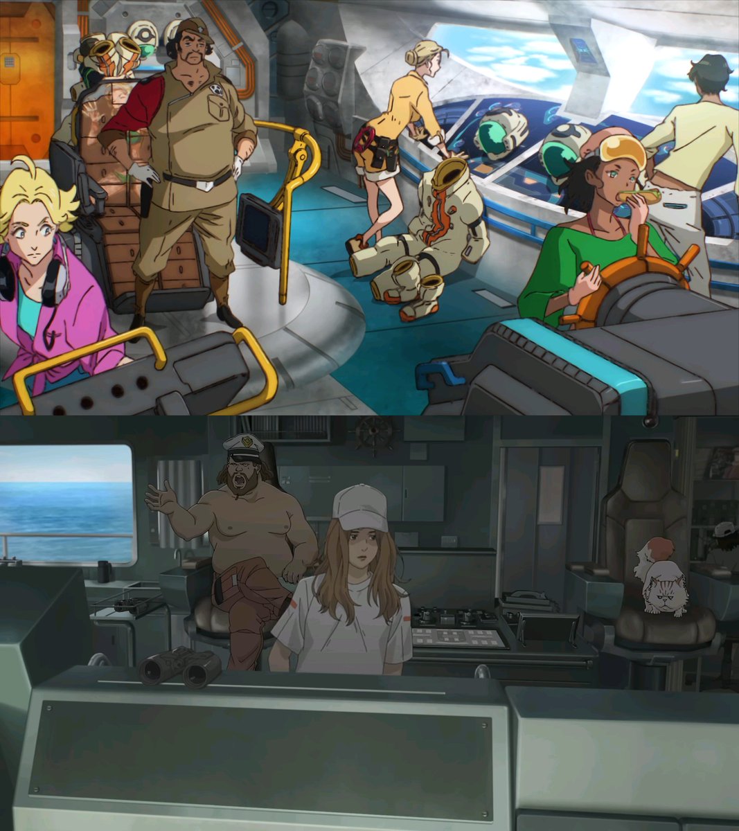 メカニカルデザイン・山根公利に聞く　リアリティーを生む“現実の機能的な要素”
mantan-web.jp/article/202603…
「Ｇのレコンギスタ」で富野（由悠季）監督が（海賊部隊の）母艦メガファウナの艦長席に女性の絵を描いて艦長のキャラクターや艦の性格を表現したいと言われた
#gレコ
#閃光のハサウェイ