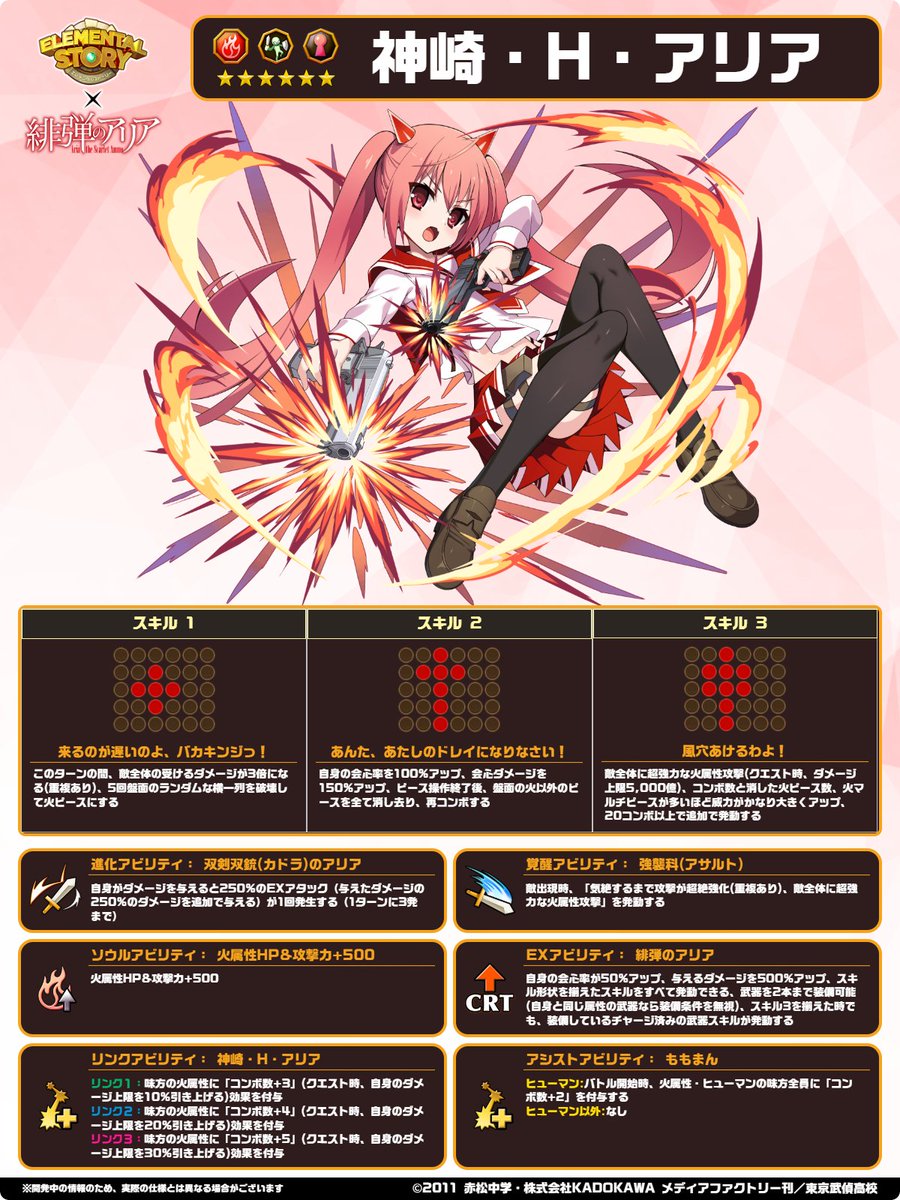 ◤ #エレスト × #緋弾のアリア コラボ限定キャラクター 「☆6 神崎・H ◤ #エレスト × #緋弾のアリア コラボ限定キャラクター 「☆6 神崎・H