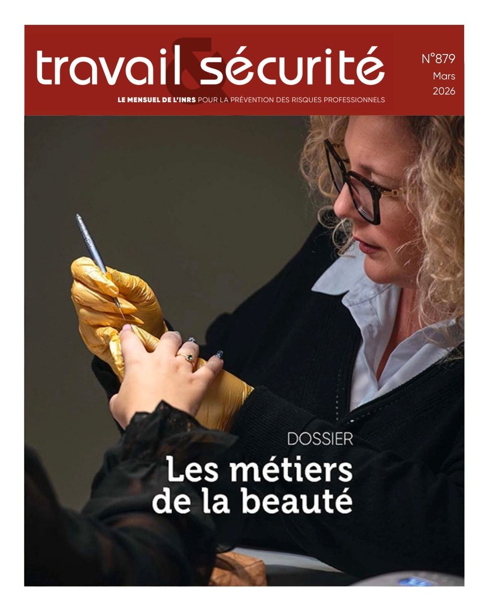 INRSfrance's tweet photo. Travail &amp; Sécurité : Les métiers de la beauté
👉 https://t.co/5yIYMeurhq
Le numéro 879 du magazine Travail &amp; Sécurité est paru. Le dossier du mois est consacré aux métiers de la beauté. https://t.co/JHhK6EAQ0Z