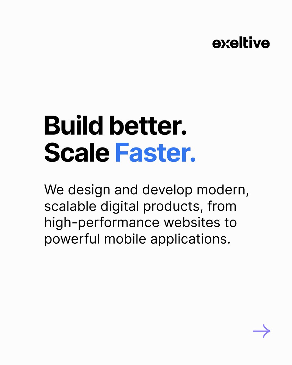 exeltive's tweet photo. ⚙️ Build products that grow with your business

We design and develop scalable digital products, from websites to mobile apps.

🎨 UI/UX Design
💻 Full-stack Development
📱 iOS &amp; Android Apps
⚡ PWAs &amp; E-commerce
Launch faster. Scale with confidence.
🔗 https://t.co/jXOOIlemZ2 https://t.co/i1DvrfmqQT