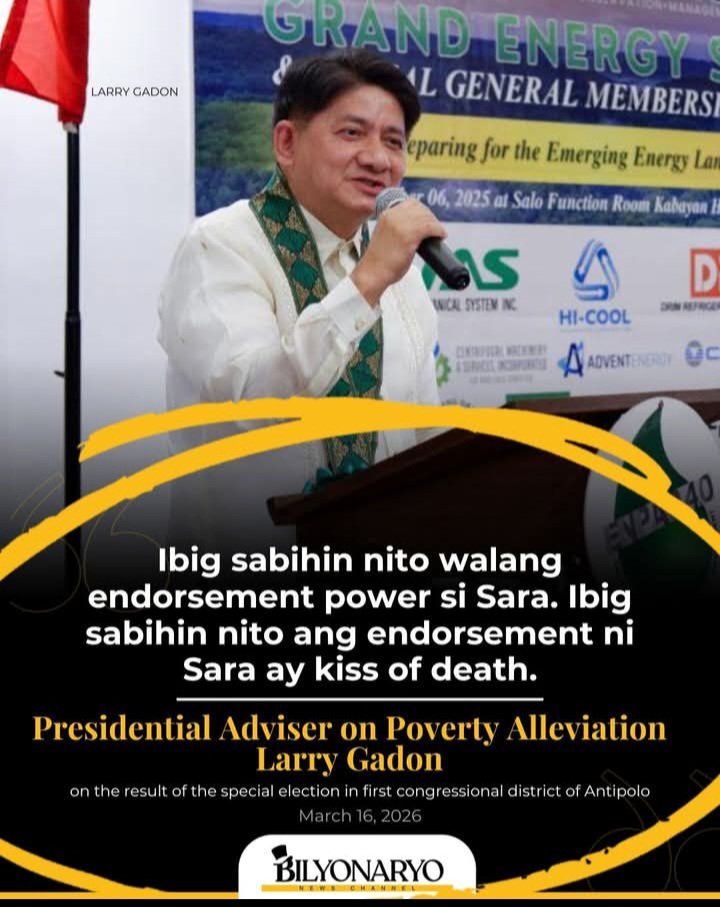 Congrats Antipolo special election voters...GISING NA KAYO👏👏👏

I-endorse ka ba naman ng magnanakaw, eh sigurado talo ka agad.