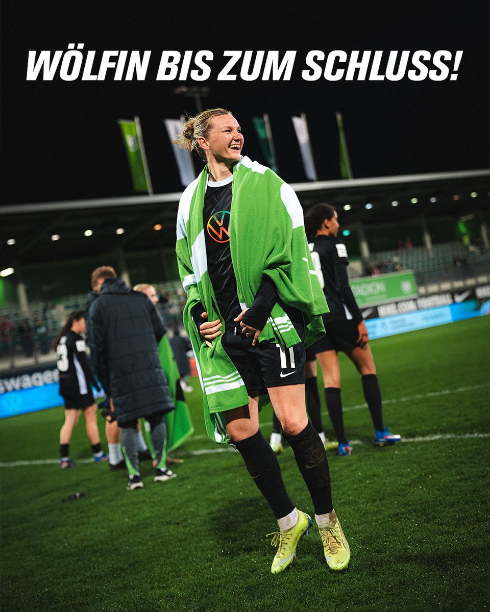 VfL_Frauen's tweet photo. Bis zum Schluss ein Teil des Rudels! 🐺
Daran besteht kein Zweifel. Einmal Wolfsburg, immer Wolfsburg! 💚🤍
#VfLWolfsburg #VfLWolfsburgFrauen #Wölfinnen #AlexPopp https://t.co/aYuohaoLTm