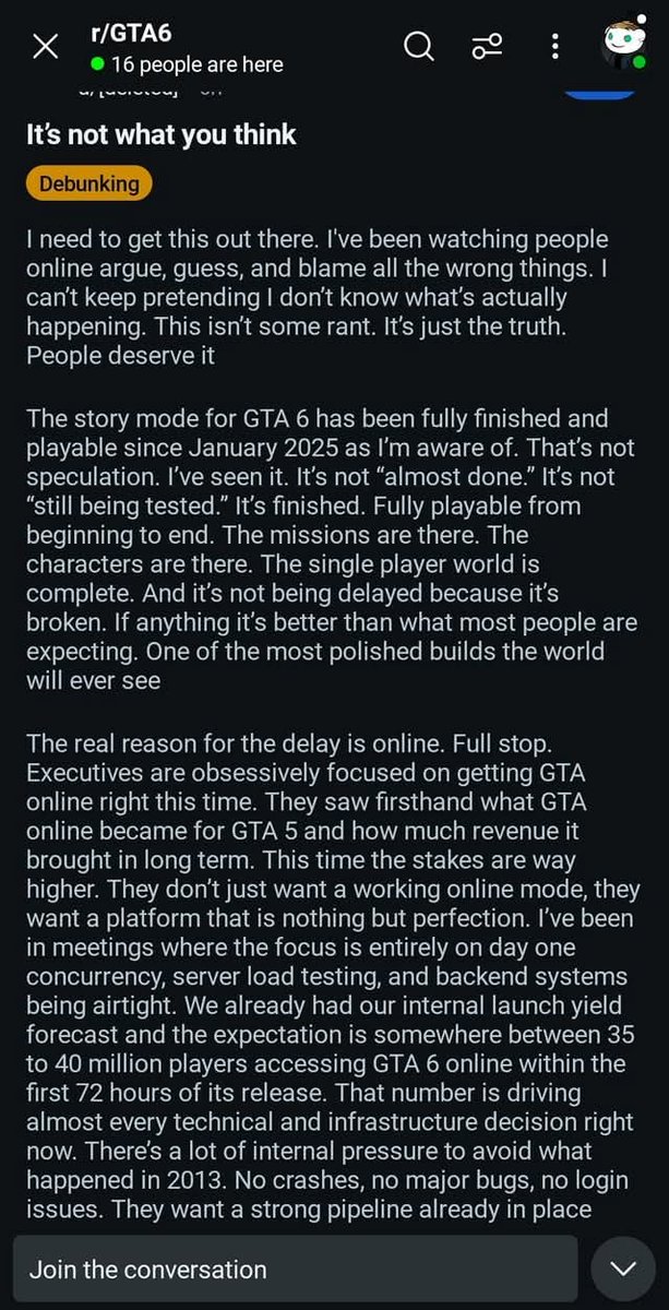 GtaSixVault's tweet photo. GTA 6 STORY MODE LEAK INFO ...
#GTAVI #GTA6 https://t.co/D7vk5qmQhQ
